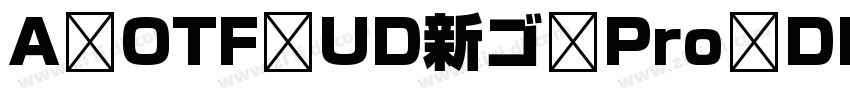 A OTF UD新ゴ Pro DB字体转换